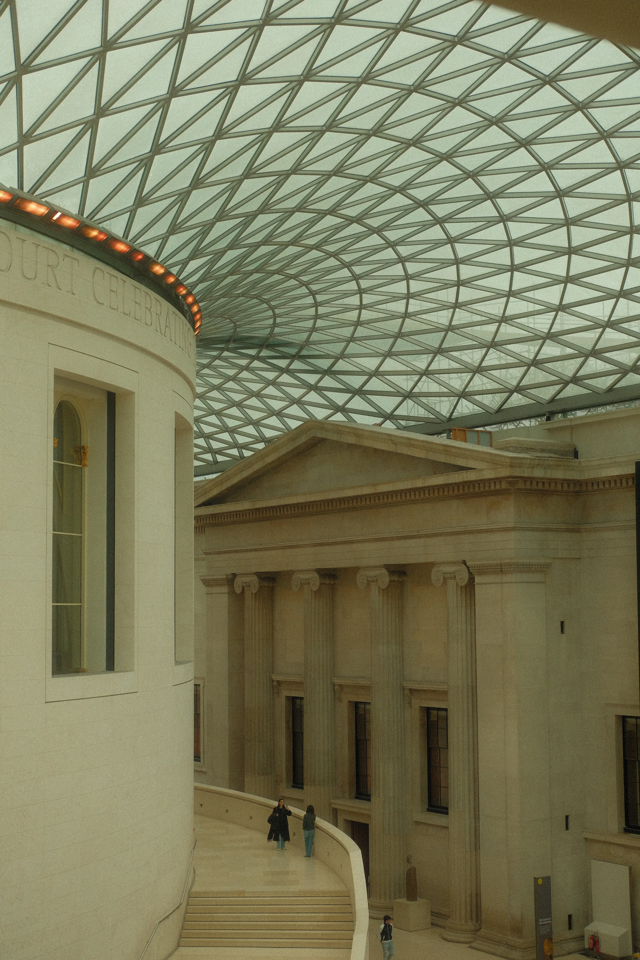 The glass roof of the British Museum's Great Court